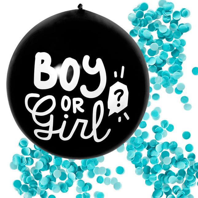 Gender Reveal Confetti Balloon Boy 60cm