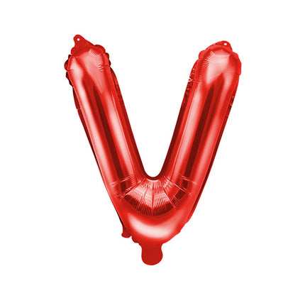 Ballon de baudruche Lettre V Rouge Vide 35cm