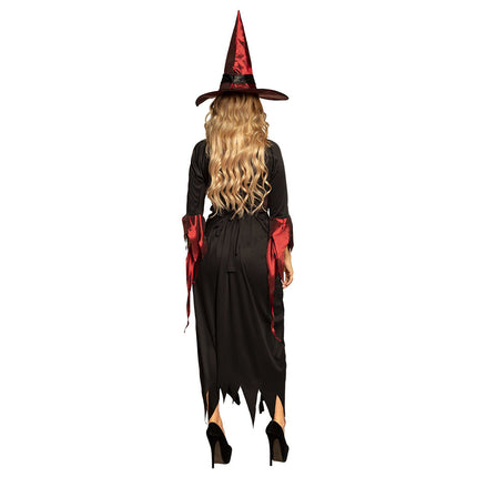 Costume de sorcière d'Halloween Rouge M