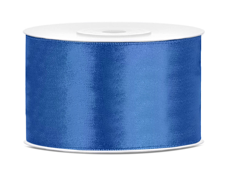 Ruban de satin bleu royal 38 mm 25 m