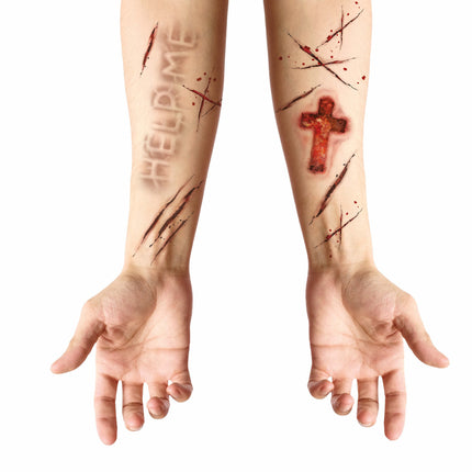 Faux tatouages d'Halloween Possédés