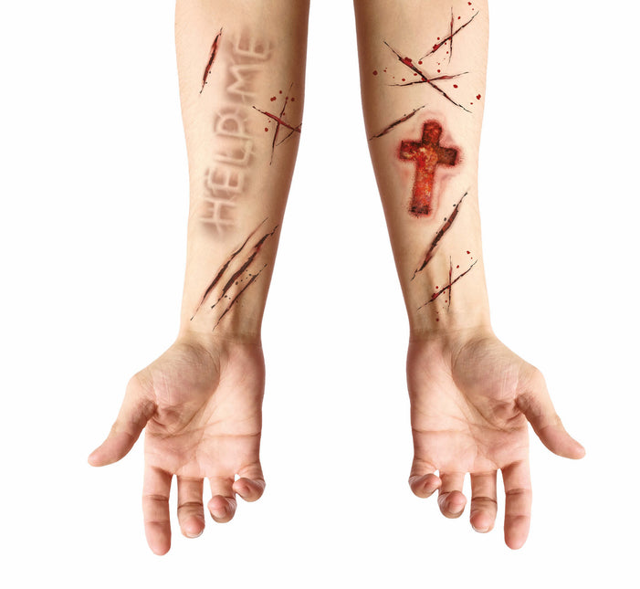 Faux tatouages d'Halloween Possédés