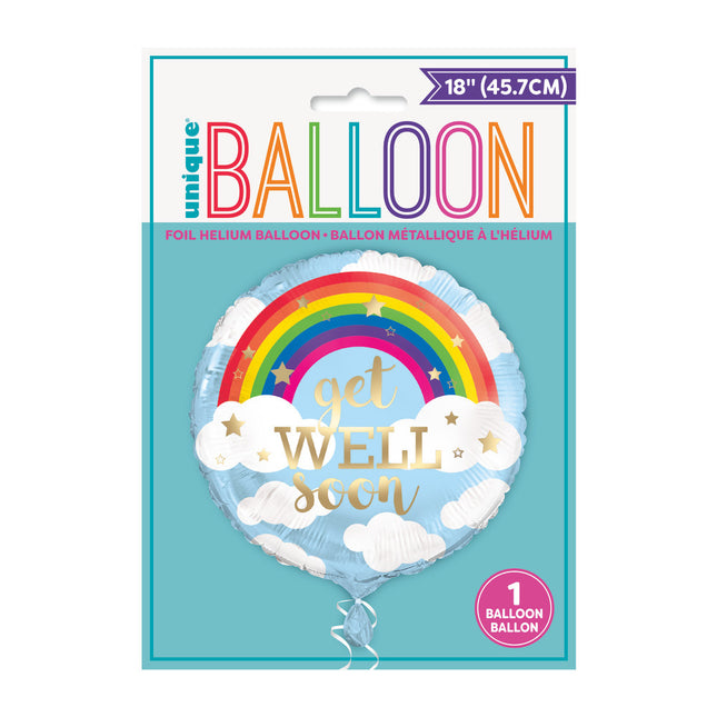 Ballon à l'hélium Get Well Soon 45cm vide