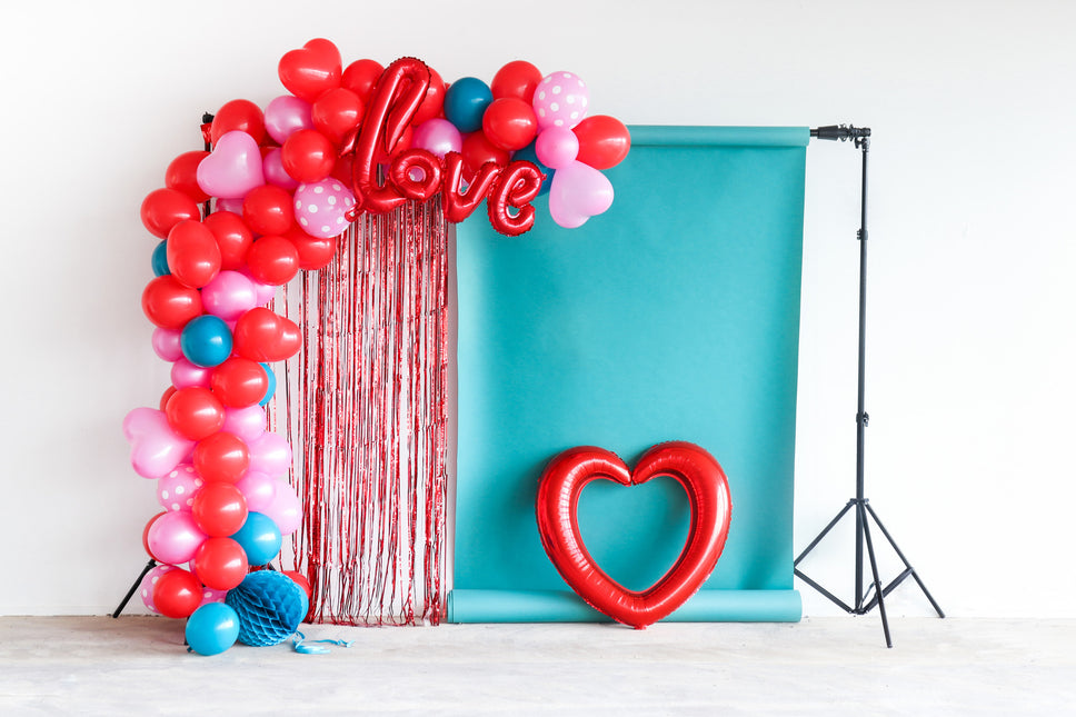 Ballon de baudruche en forme de coeur 80cm