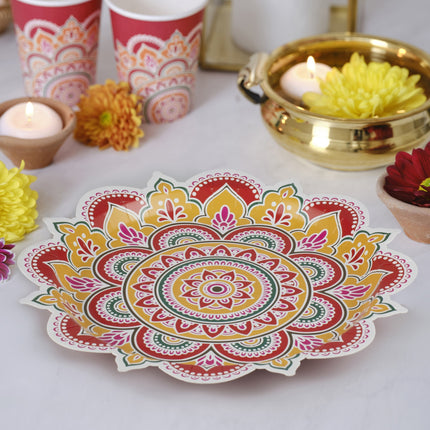 Assiettes Diwali 27cm 8pcs