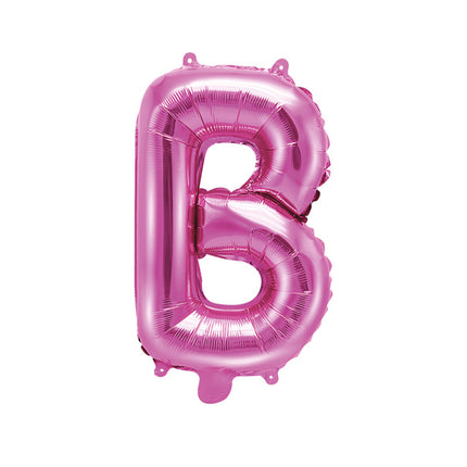 Ballon de baudruche Lettre B Rose Vide 35cm