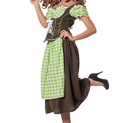 Robe Dirndl verte Oktoberfest Ladies