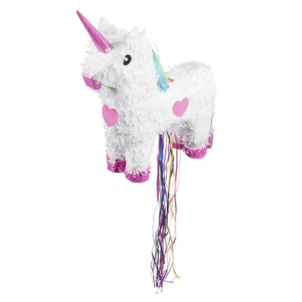 Tire la Pinata Licorne Blanche 47cm