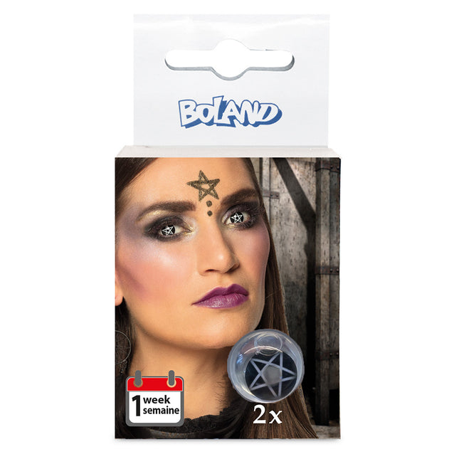 Lentilles d'Halloween Pentagramme