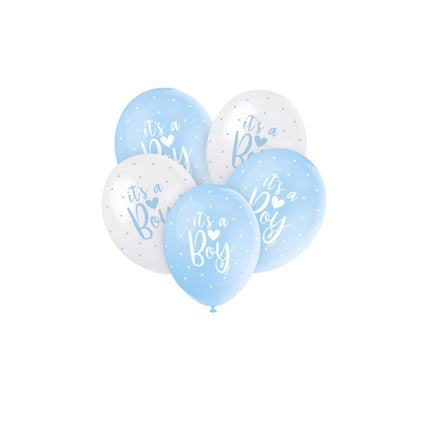 Ballons de naissance C'est un garçon Bleu 30cm 5pcs