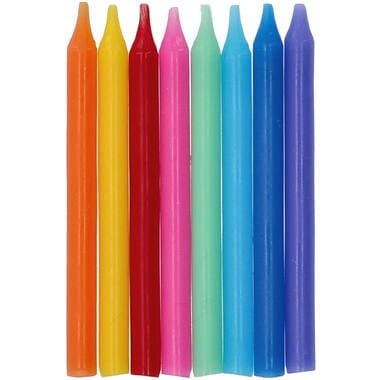 Bougies Color Pop 6cm 16 pièces