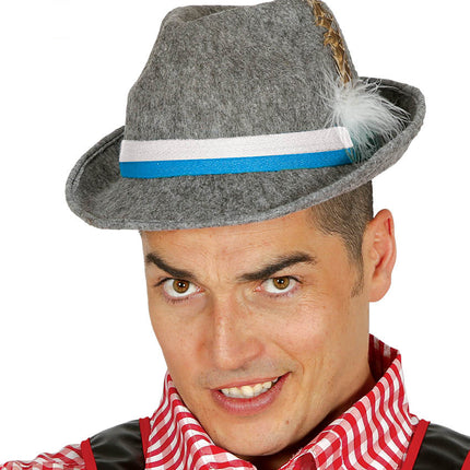 Chapeau Oktoberfest Tiroler Gris