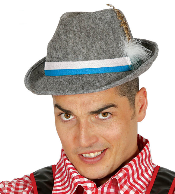 Chapeau Oktoberfest Tiroler Gris