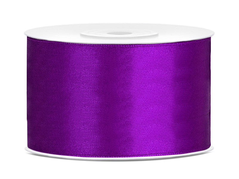 Ruban de satin violet 38 mm 25 m