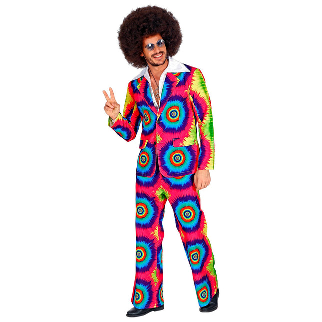 Disco 70S Costume Coloured Men's Groovy