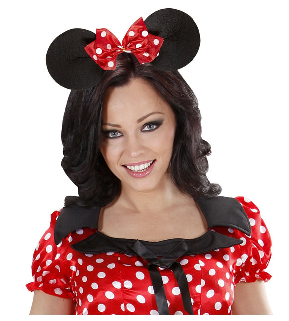 Bandeau à cheveux Minnie Mouse Noir Rouge