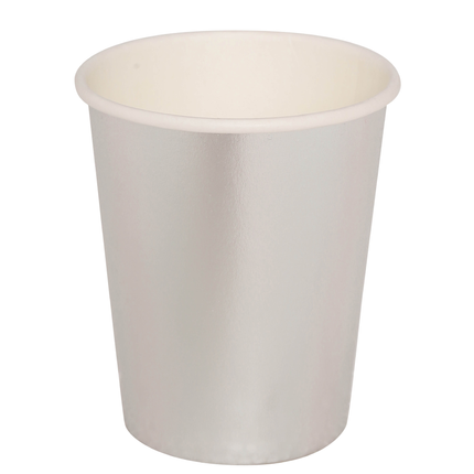 Tasses en argent 240ml 6pcs