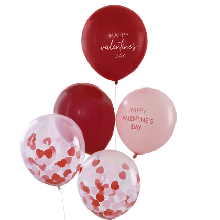 Jeu de ballons Happy Valentine's Day 30cm