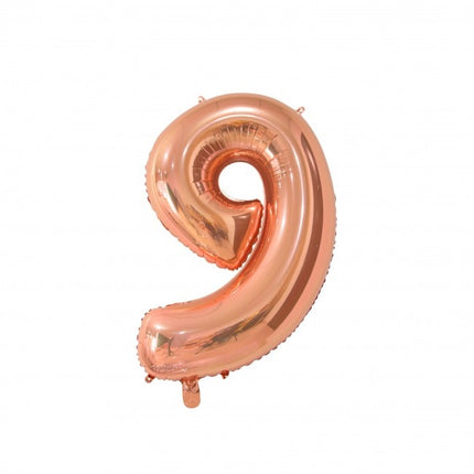 Ballon de baudruche Figure 9 Rose Gold 66cm