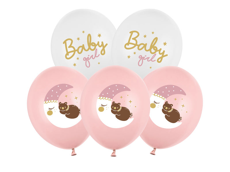 Ballons de Bébé Rose 30cm 6pcs