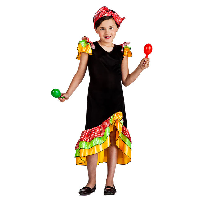 Robe espagnole flamenco pour fille