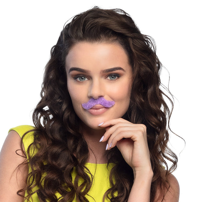 Fausse moustache colorée 5pcs