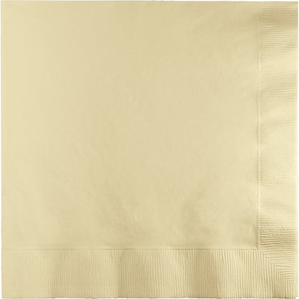 Serviettes de table ivoire 3 couches 41cm 25pcs