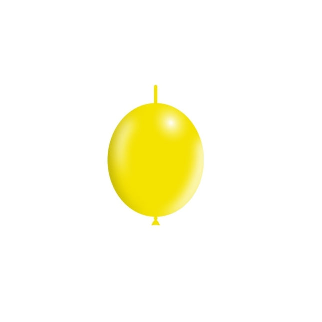 Ballon bouton jaune clair 15cm 100pcs