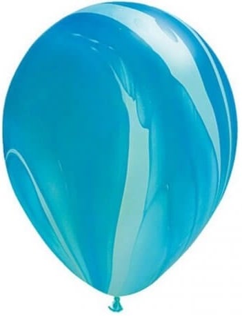 Ballons Superagate Bleu Arc-en-ciel 28cm 25pcs