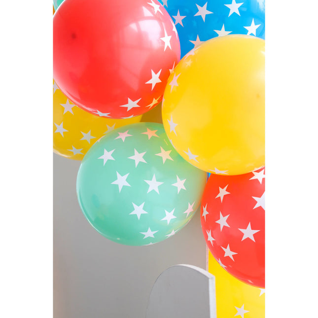 Ballons de baudruche couleur étoile 33cm 6pcs