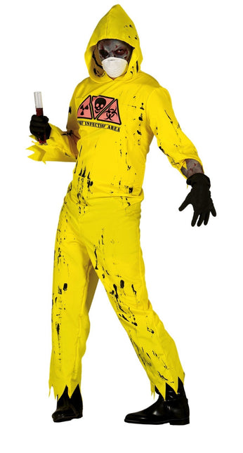 Costume d'Halloween Zombie Homme Radioactive L