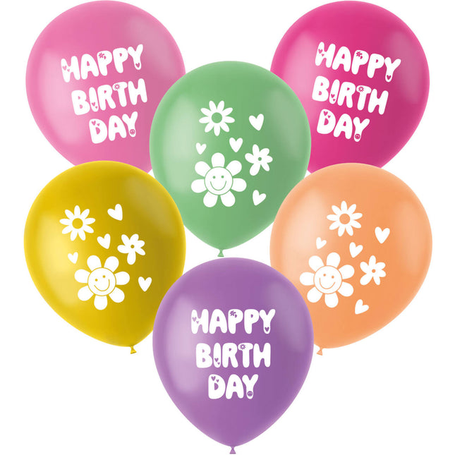 Ballons d'anniversaire vides 33cm 6pcs