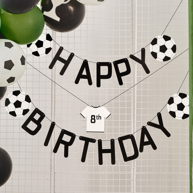 Guirlande de lettres de football Joyeux anniversaire 1.5m