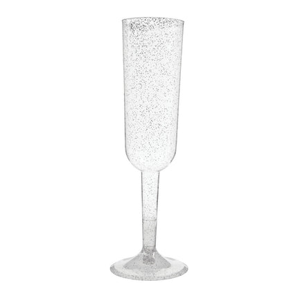 Verres à champagne argentés 4 pièces