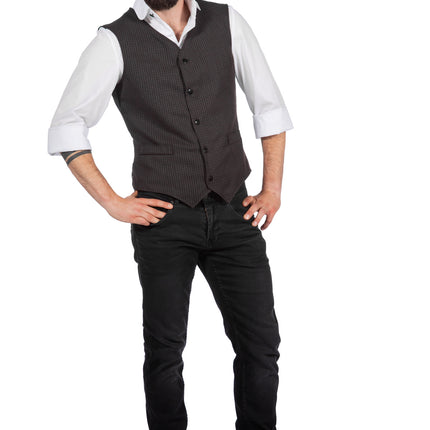 Dress Up Set Hommes Gillet et Casquette années folles 20S