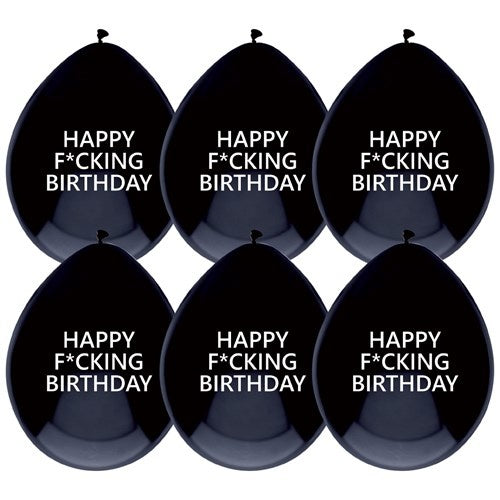 Ballons Happy F*cking Birthday 30cm 5pcs