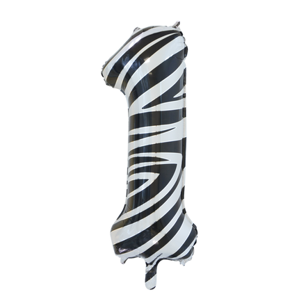 Ballon de baudruche Figure 1 Zebra XL 86cm vide