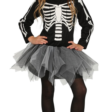 Costume d'Halloween Squelette Tutu fille