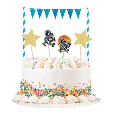 Space Party Cake topper 5 piece