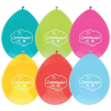 Ballons de communion colorés 30cm 6pcs