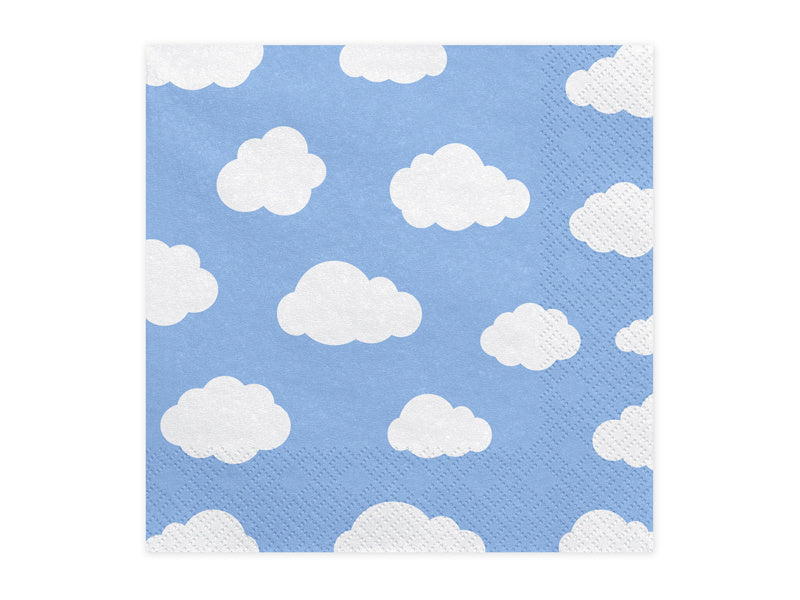 Serviettes de table Nuages 33cm 20pcs