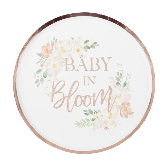 Assiettes Baby In Bloom 24.5cm 8pcs