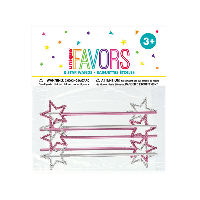 Faveurs de fête Baguettes Étoile 18cm 8pcs