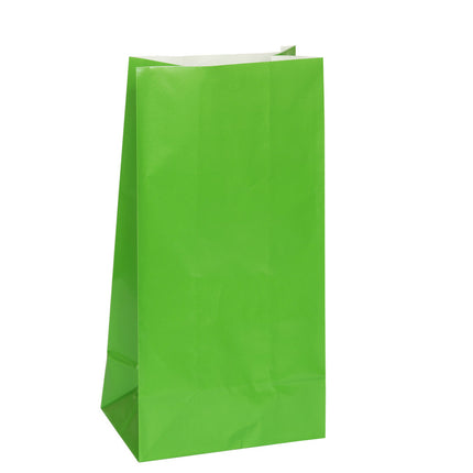 Sacs de fête Vert 25cm 12pcs