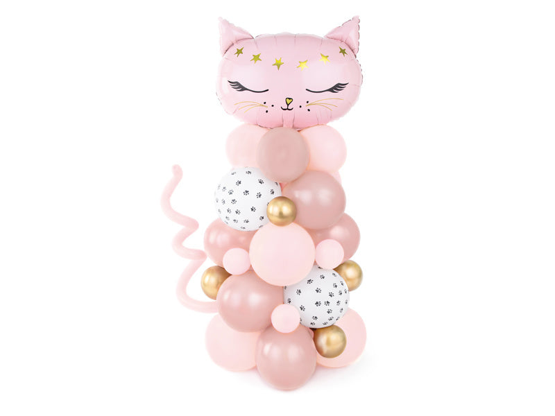 Ballon Pillar Cat Pink 1.4m