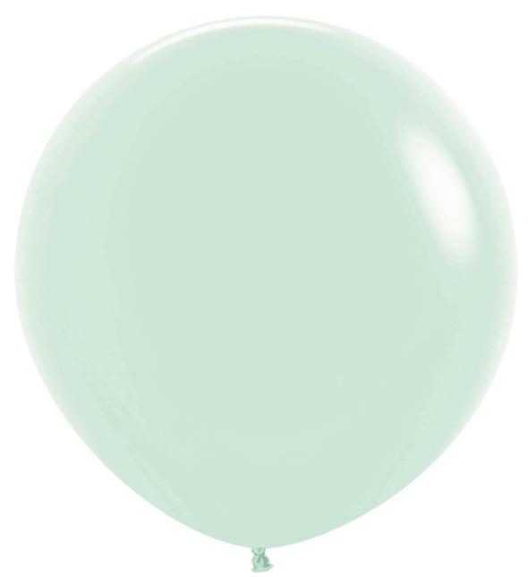 Ballons Pastel Vert Mat 91cm 10pcs