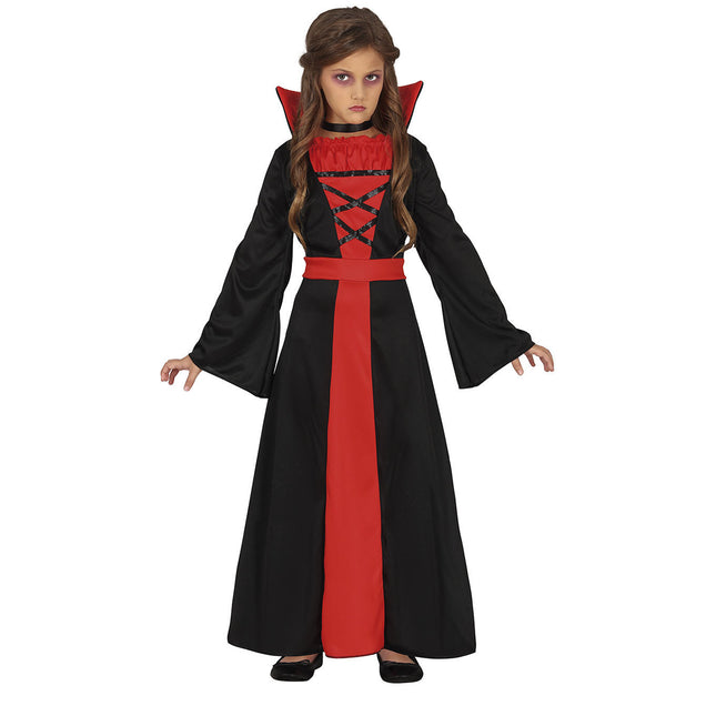 Costume d'Halloween de vampire fille noir