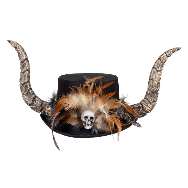 Chapeau d'Halloween Cornes Vodoo