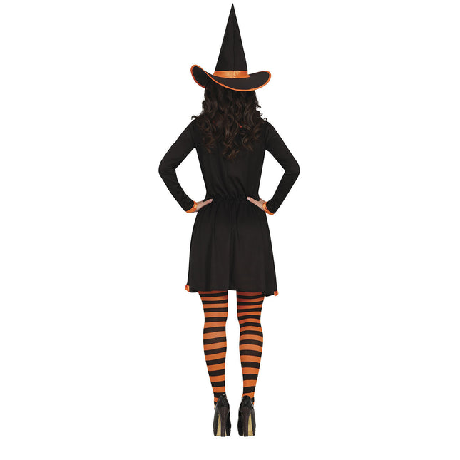 Costume d'Halloween de sorcière Orange