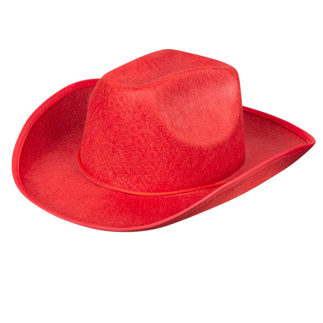 Chapeau de cow-boy rouge